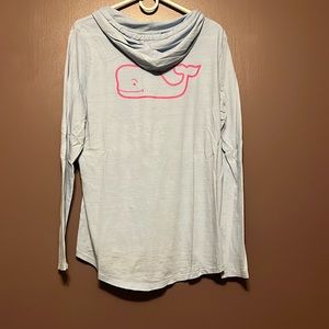 LS hooded vintage whale slub tee